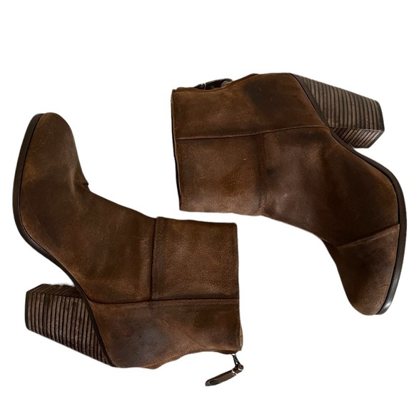 Rag & Bone Brown Back Zip Booties Size 39 / 9 - Picture 2 of 13